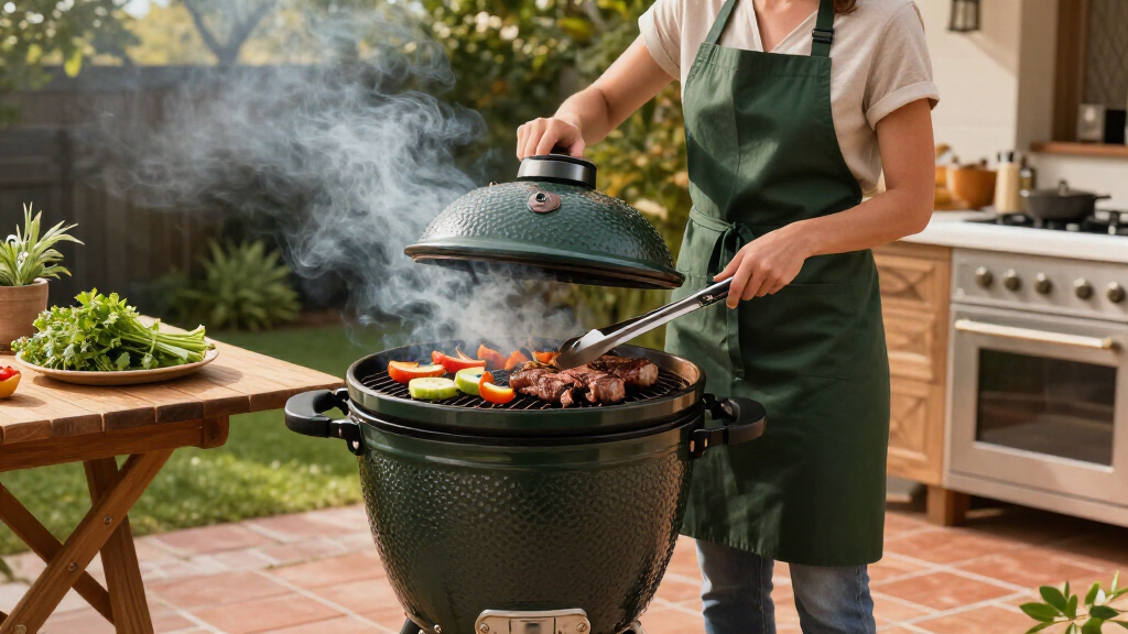 kamado ceramic grill high end