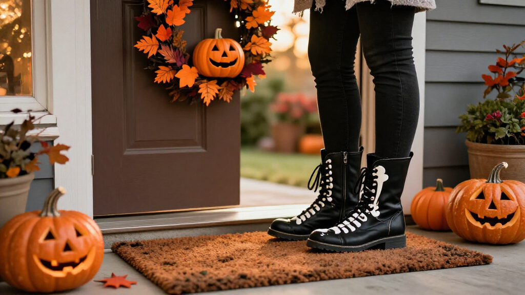 best spooky skeleton boots