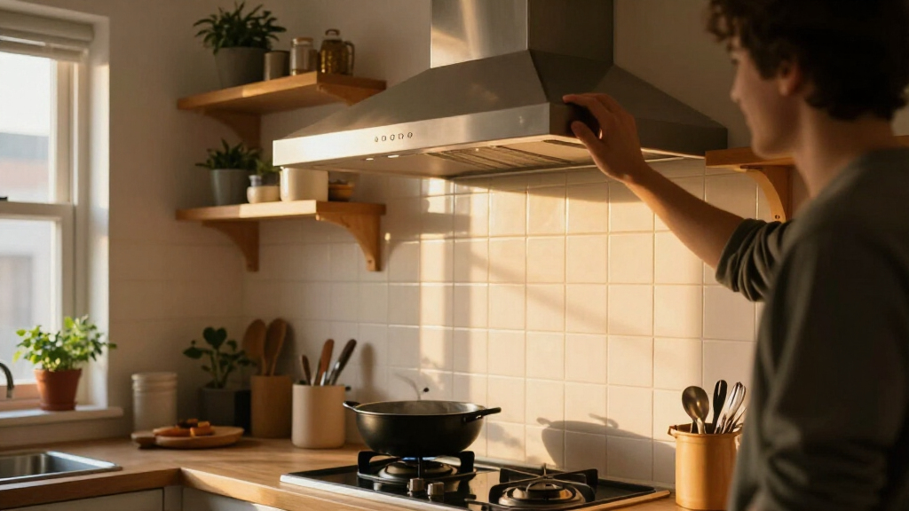 under cabinet range hood for small kitchens