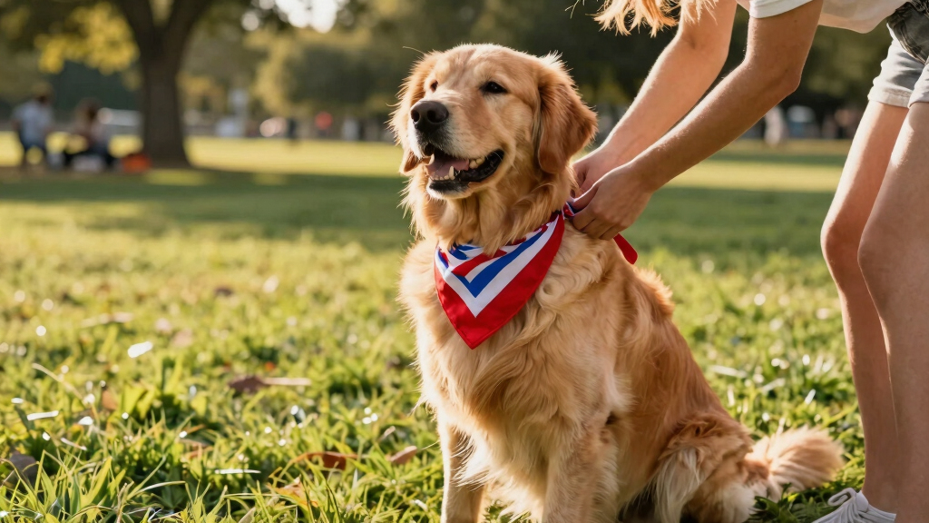 dog patriotic bandanas