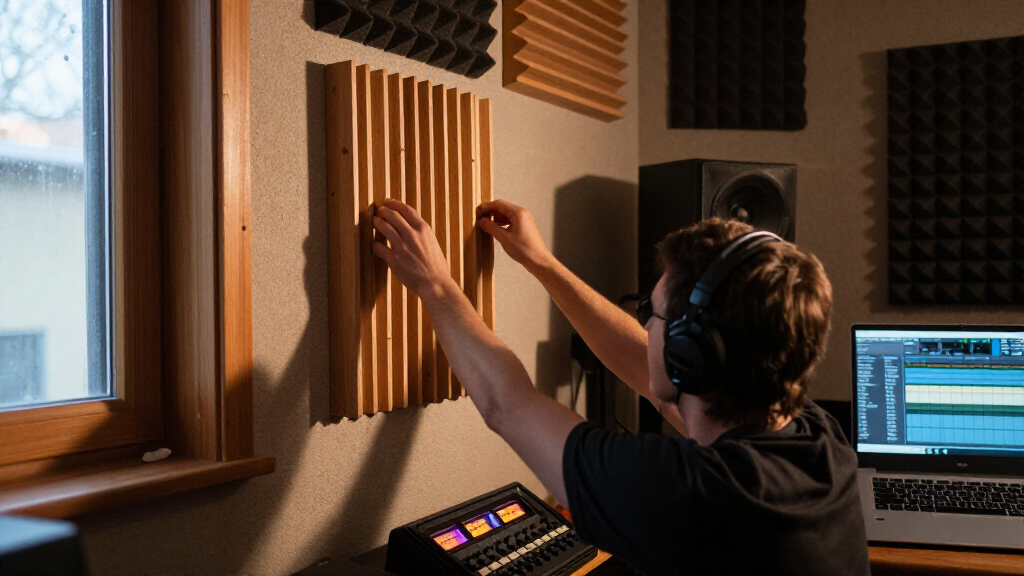 acoustic diffuser kit for mixing rooms