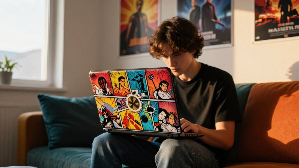 pop culture themed laptop sleeves