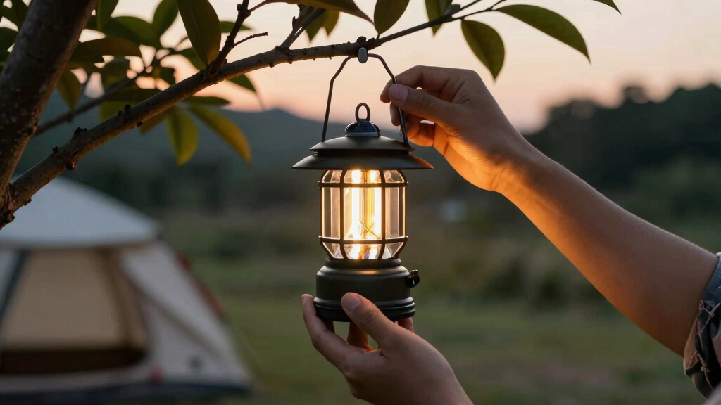 solar-powered camping lanterns