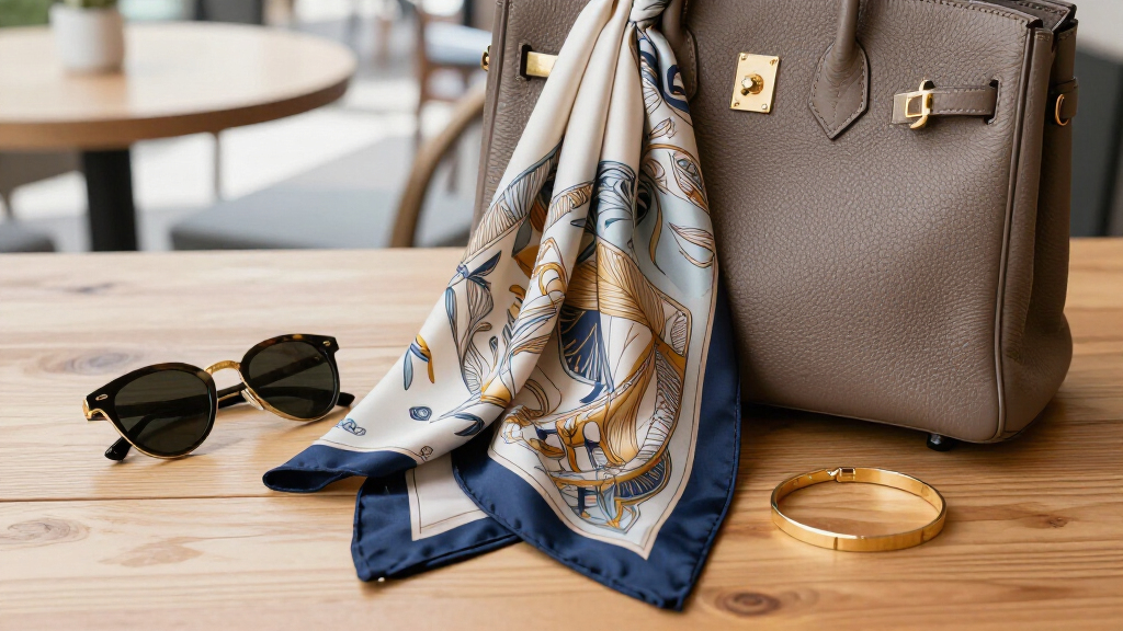 silk twilly scarves for handbags for luxury styling
