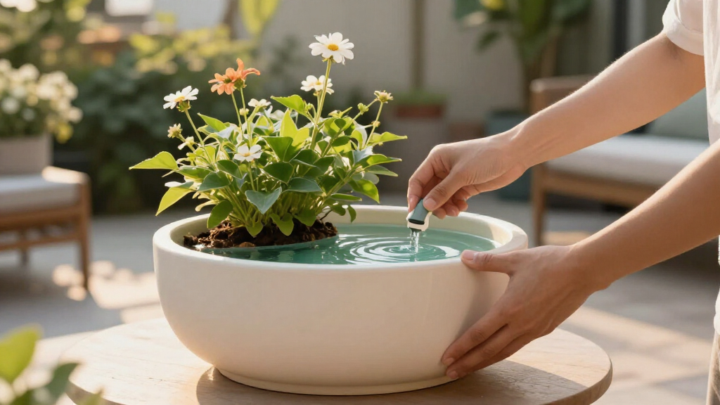 best self-watering flower planters