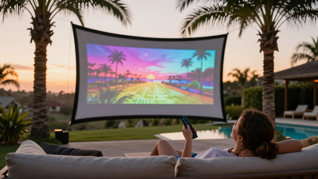 best outdoor projector screen
