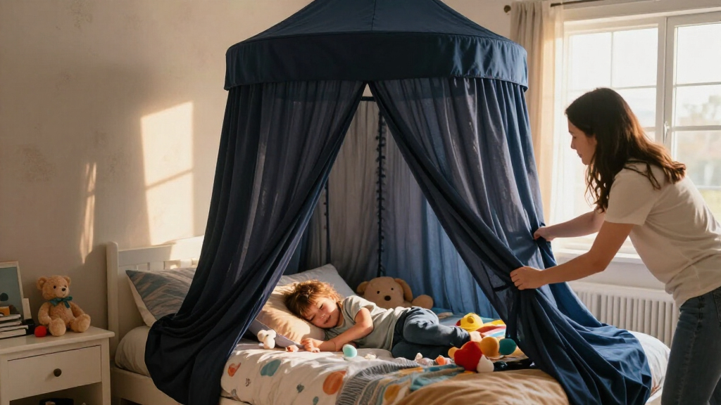 bed canopies with blackout layers for kids