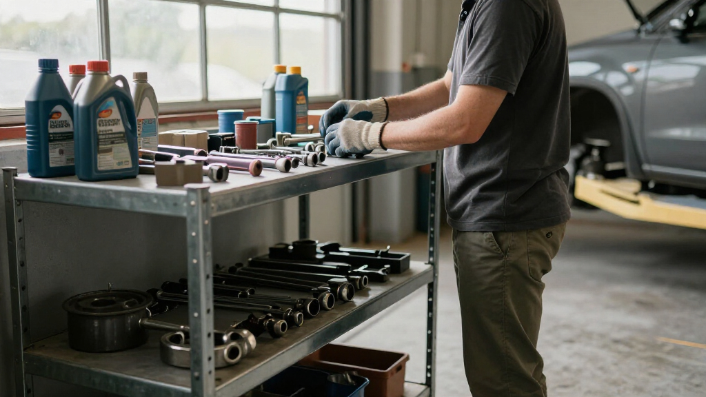automotive garage storage shelves