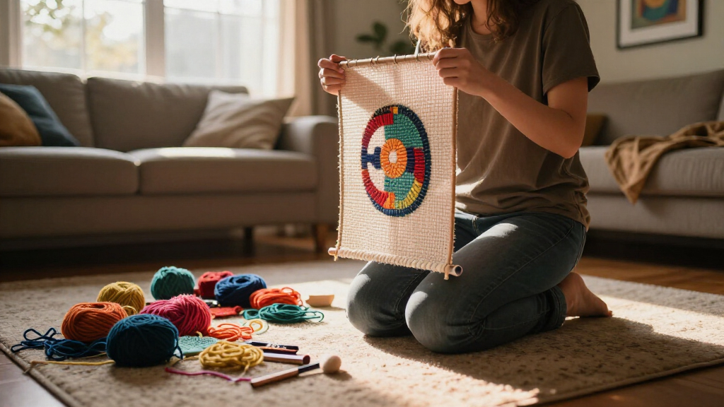 diy punch needle kits for wall art