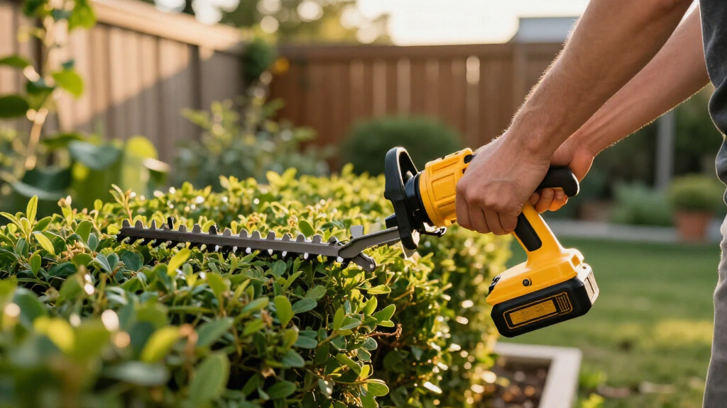 best professional hedge trimmer battery
