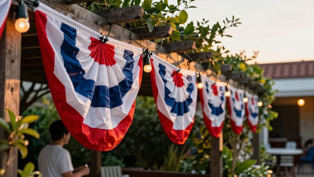 patriotic outdoor string lights