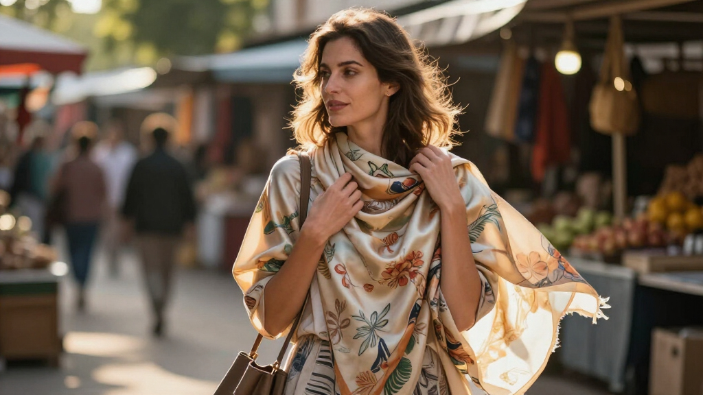 womens silk scarves