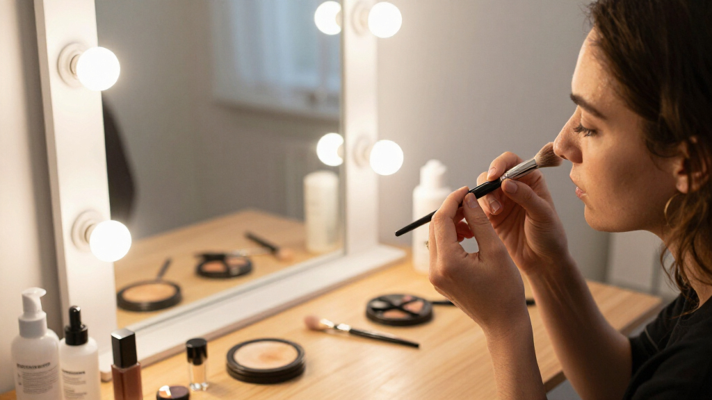 best professional makeup station with lights