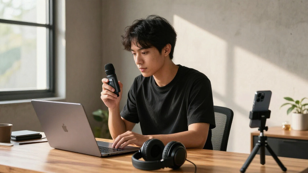 wireless microphone for content creators