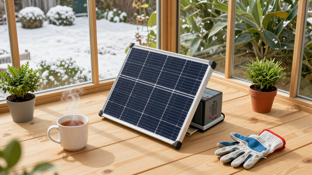 best solar backup systems for winter greenhouse use