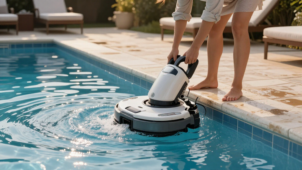 heavy duty robotic pool cleaner for large pools