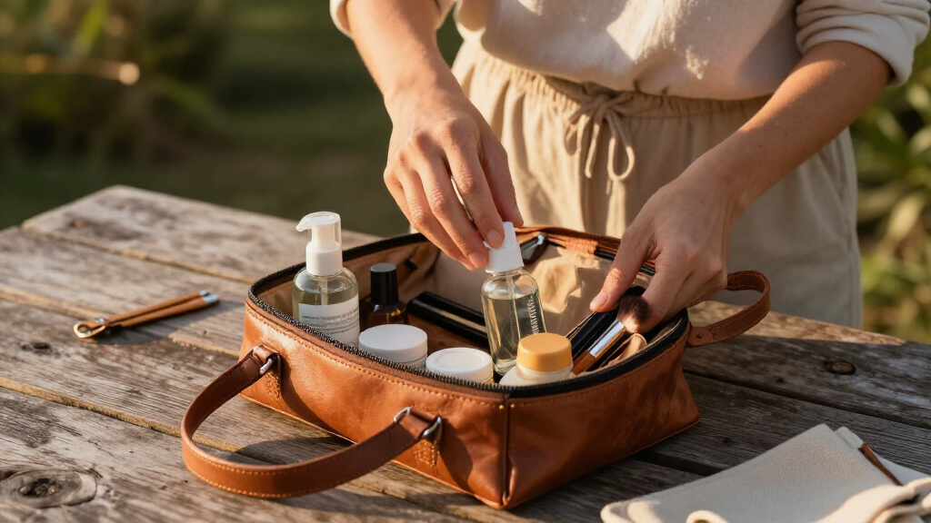 beauty and skincare travel kits