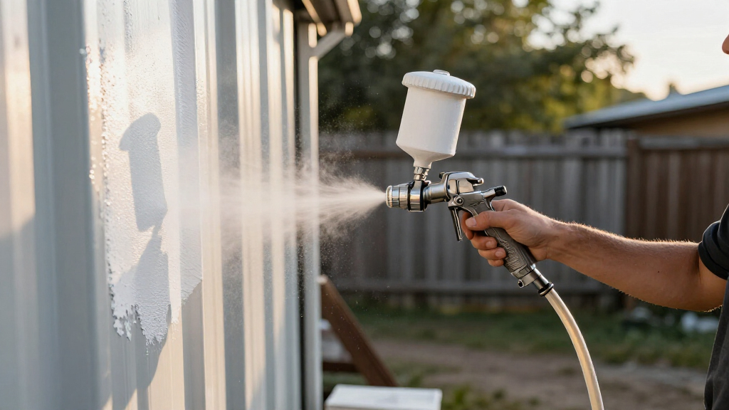 airless paint sprayer for metal siding