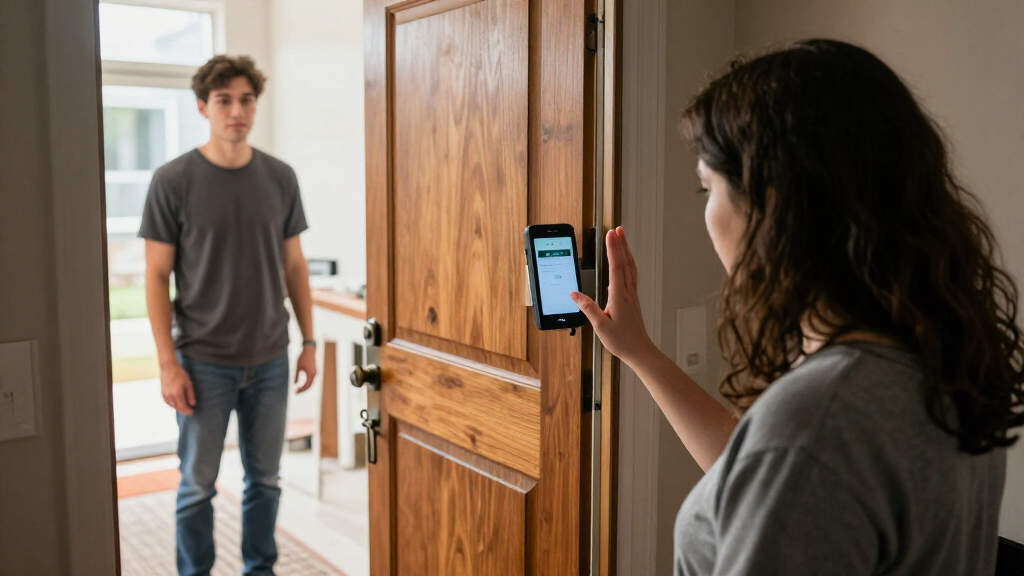 captioned video doorbells for deaf users