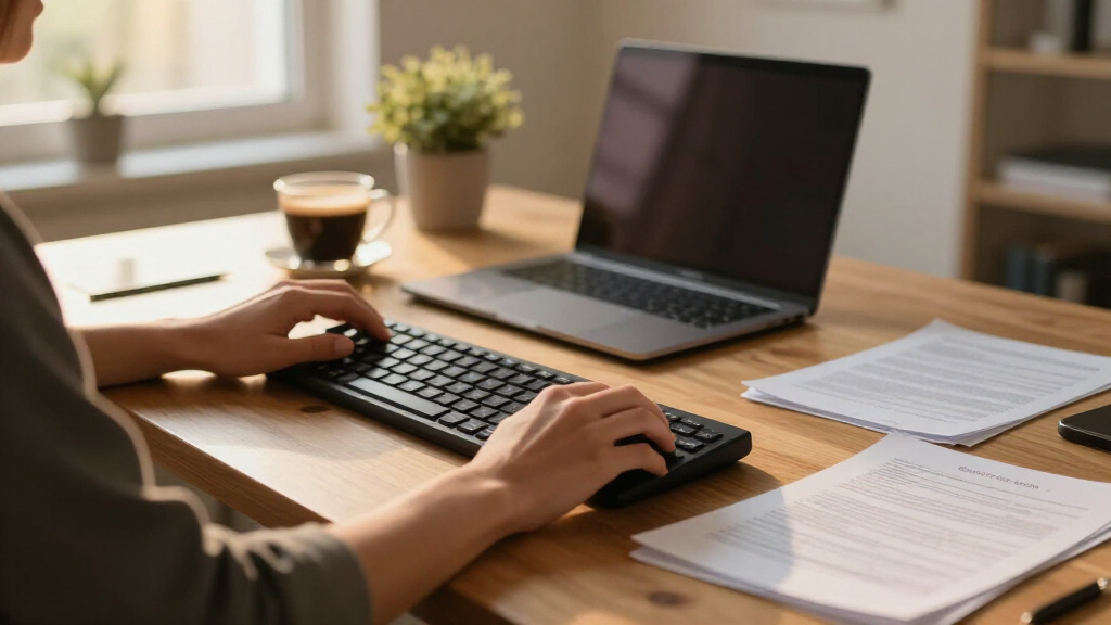 ergonomic keyboard and mouse combo for long paperwork days