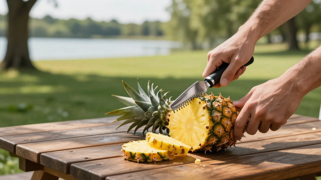 stainless pineapple corer slicer