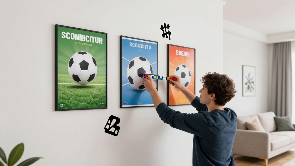 soccer-themed wall art