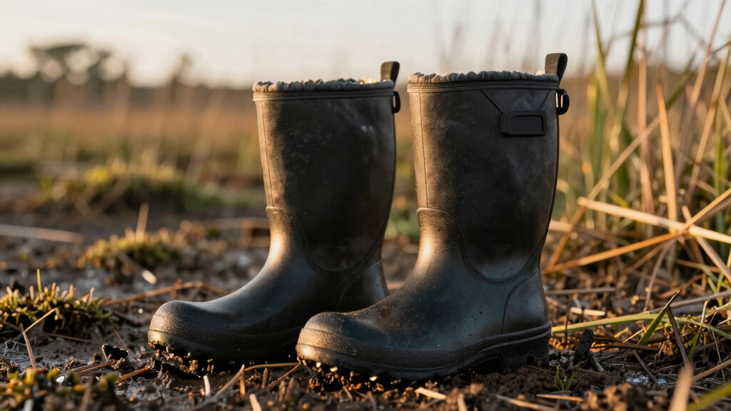 insulated boots for swamp investigations