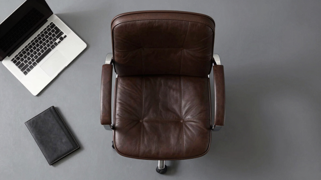 best real leather office chair high back