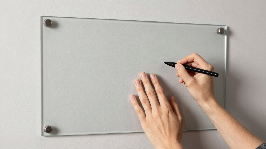 best wall mounted dry erase board glass