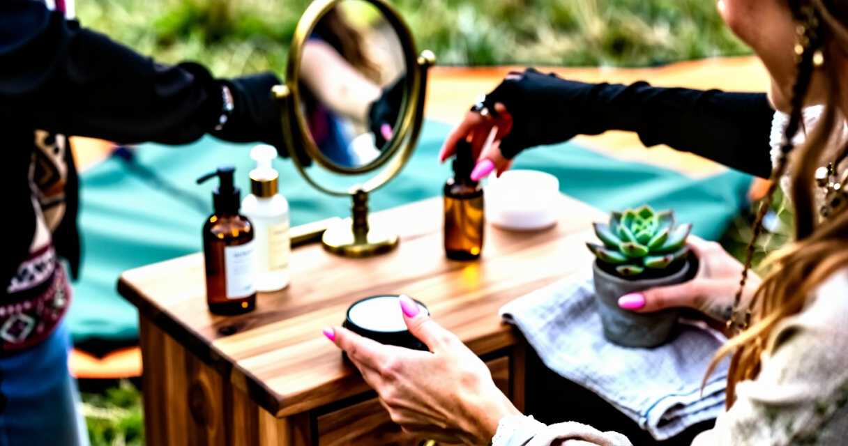 best outdoor vanity station for glamping camps