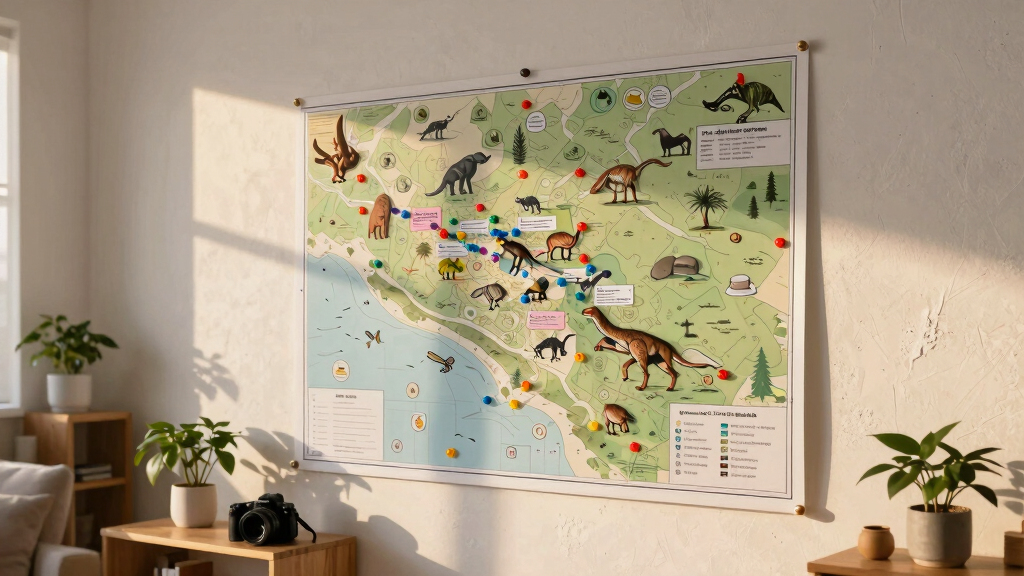 best giant wall map for cryptid sighting pins