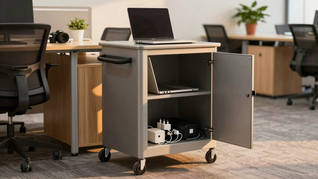 best rolling laptop charging cart 30 device