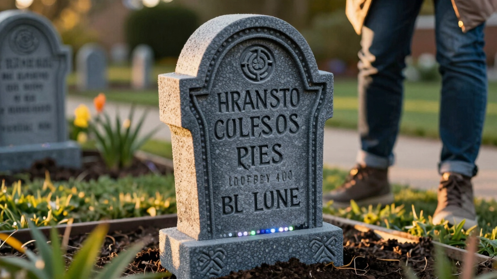 best animated halloween tombstone