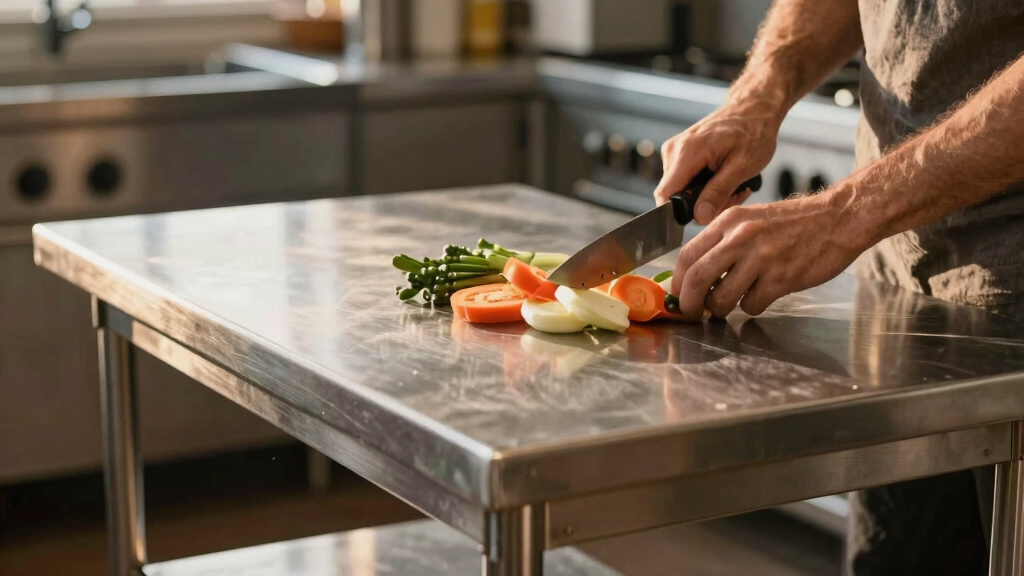 best stainless steel prep table for kitchen