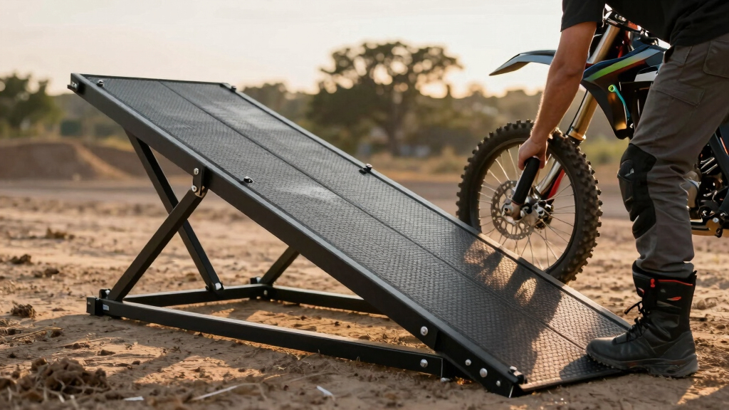 best folding motorcycle loading ramp heavy duty