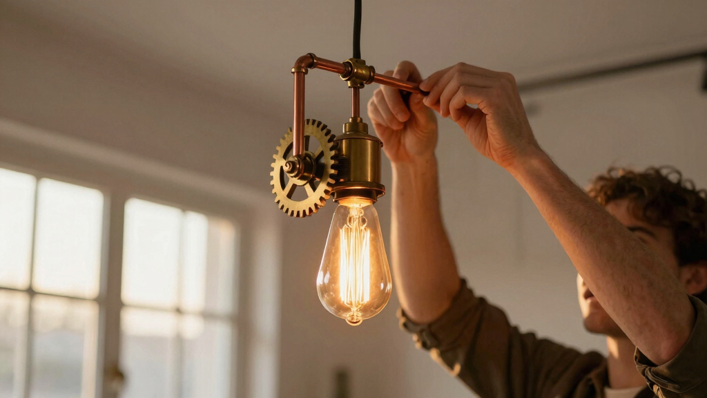 steampunk pendant light