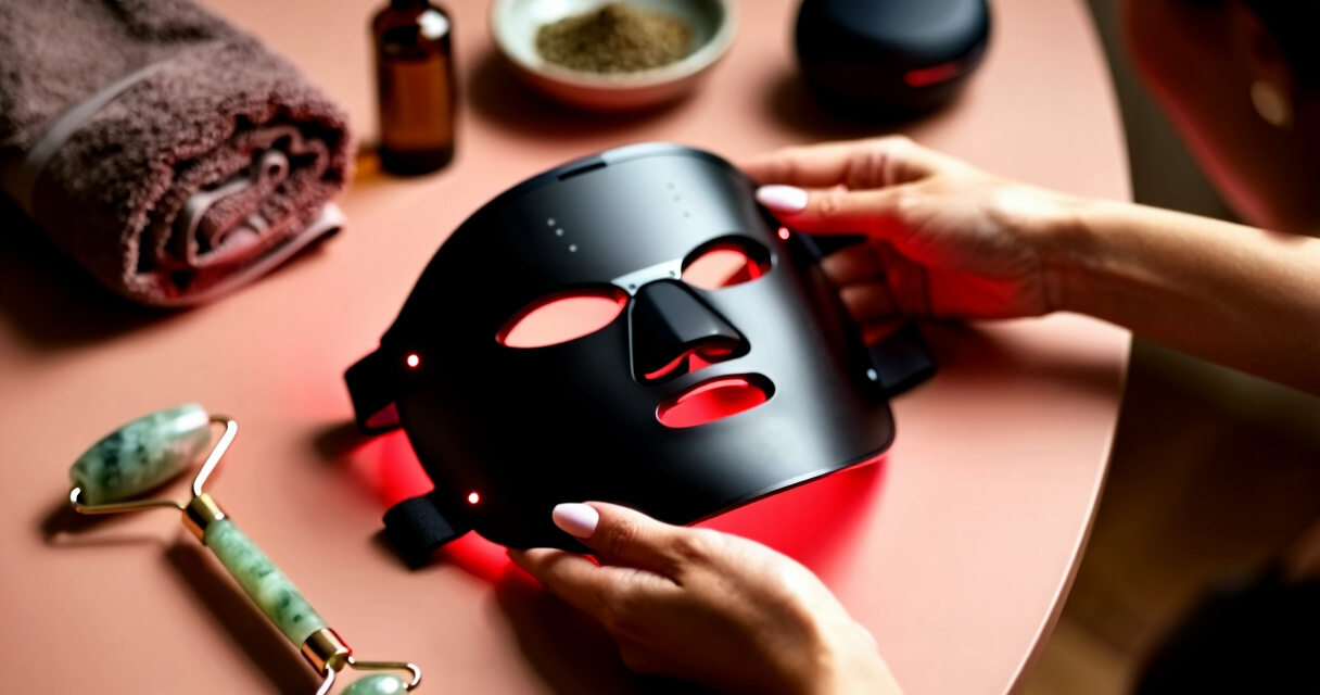 led face mask red light