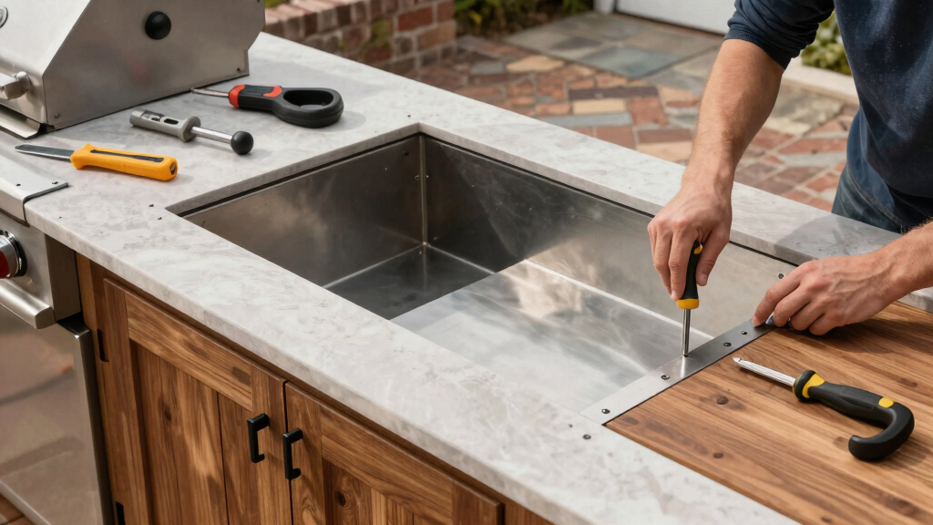 best built in grill island kit