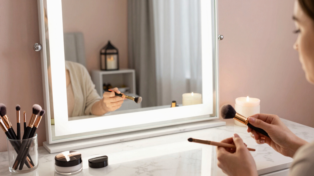 best makeup vanities with lighted mirrors