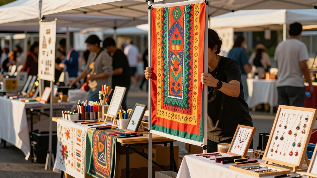 best banner stand for maker markets