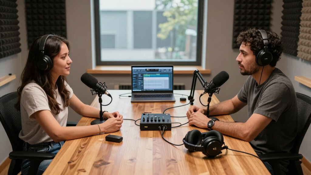 best professional podcast equipment bundle for two-person interviews