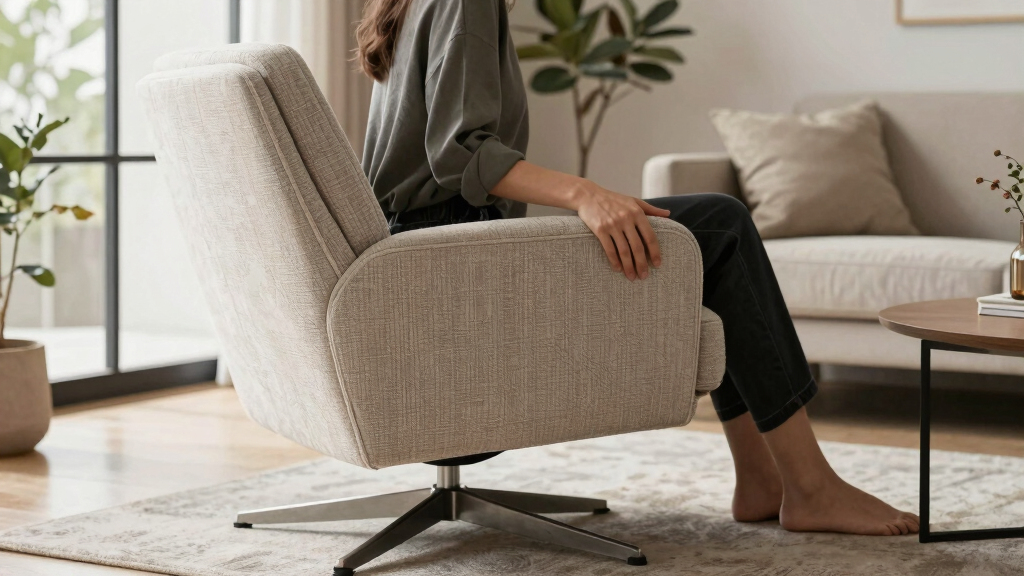 best swivel accent chair performance fabric