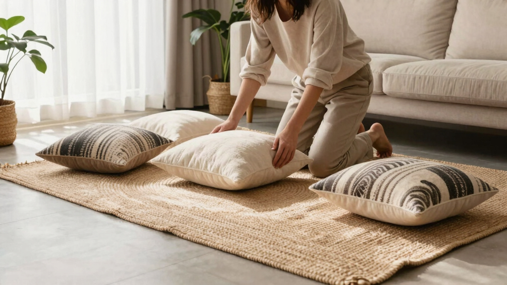 best jute rugs for layered neutral spaces