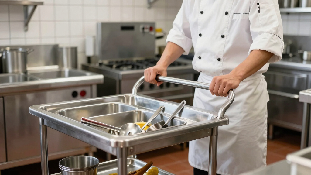 best commercial kitchen cart stainless