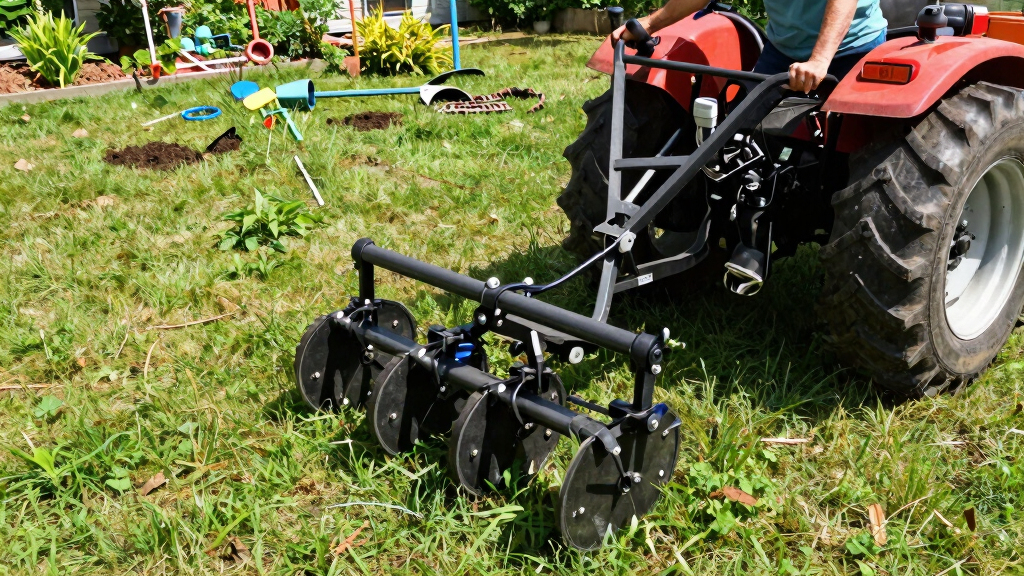 best tow behind core aerator for tractors