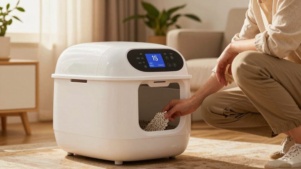 best self-cleaning litter box with health tracking