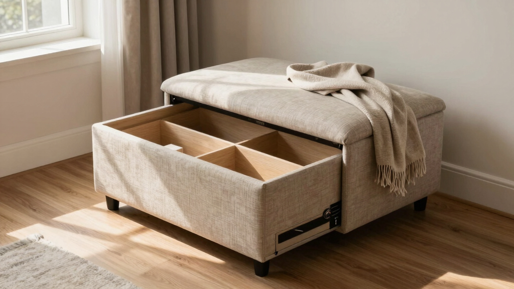 best storage ottoman for organizing a new home after divorce