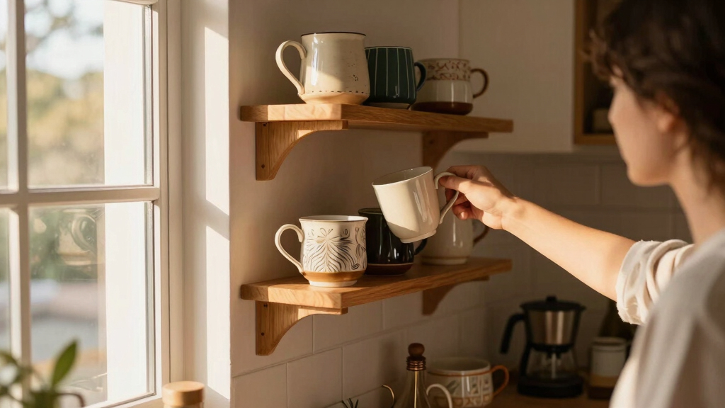 best wall shelves for coffee mugs