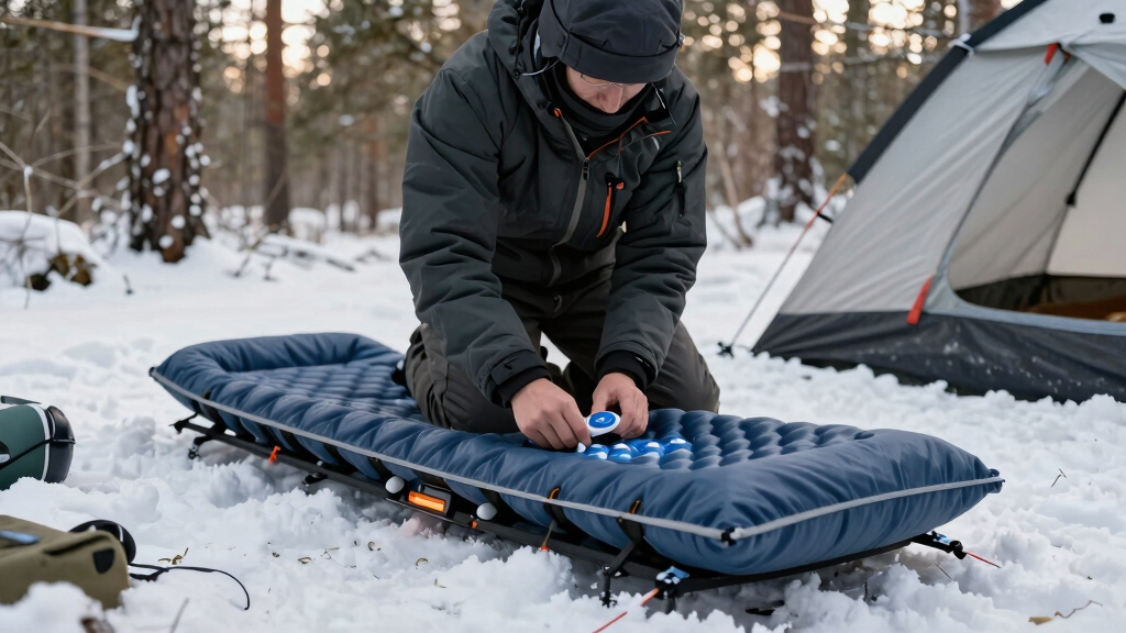 best heated sleeping pad for winter camping