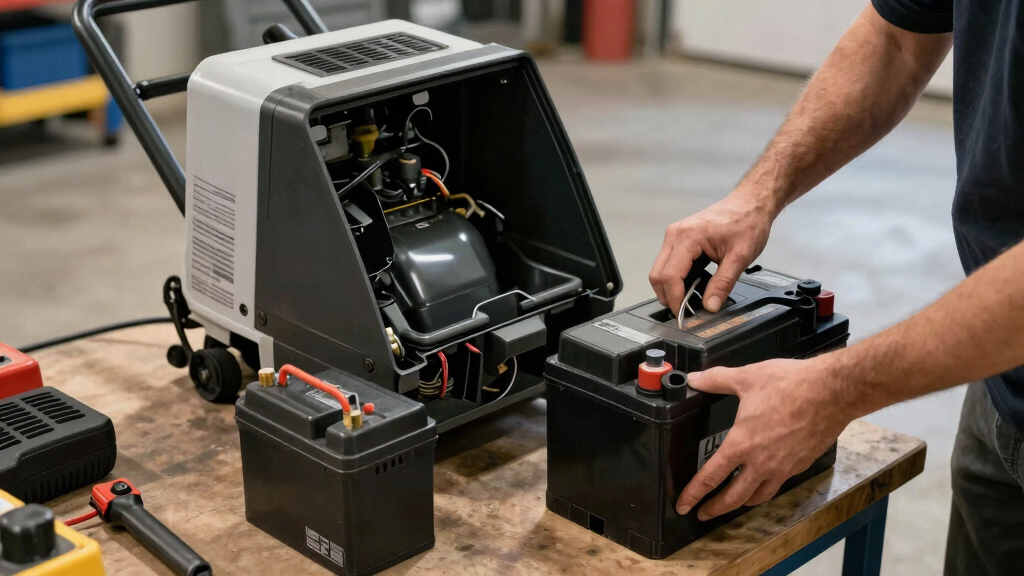 best commercial snow blower battery